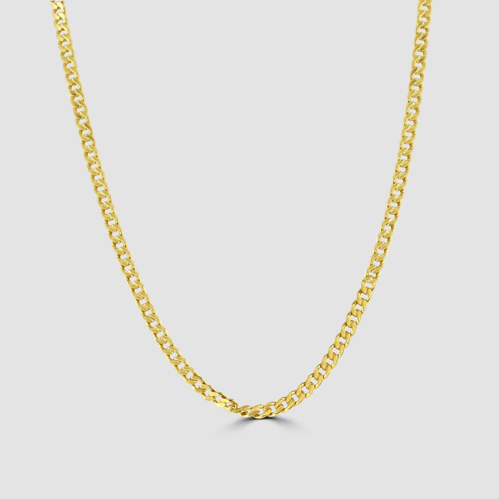 9ct gold flat curb chain