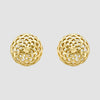 9ct yellow gold pierced ball stud earrings