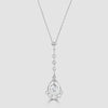 Art Deco platinum diamond pendant