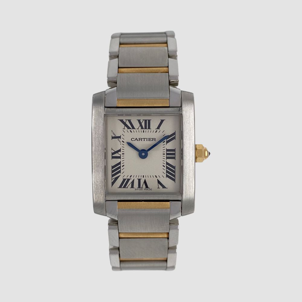 Cartier Tank Francaise small model steel and gold