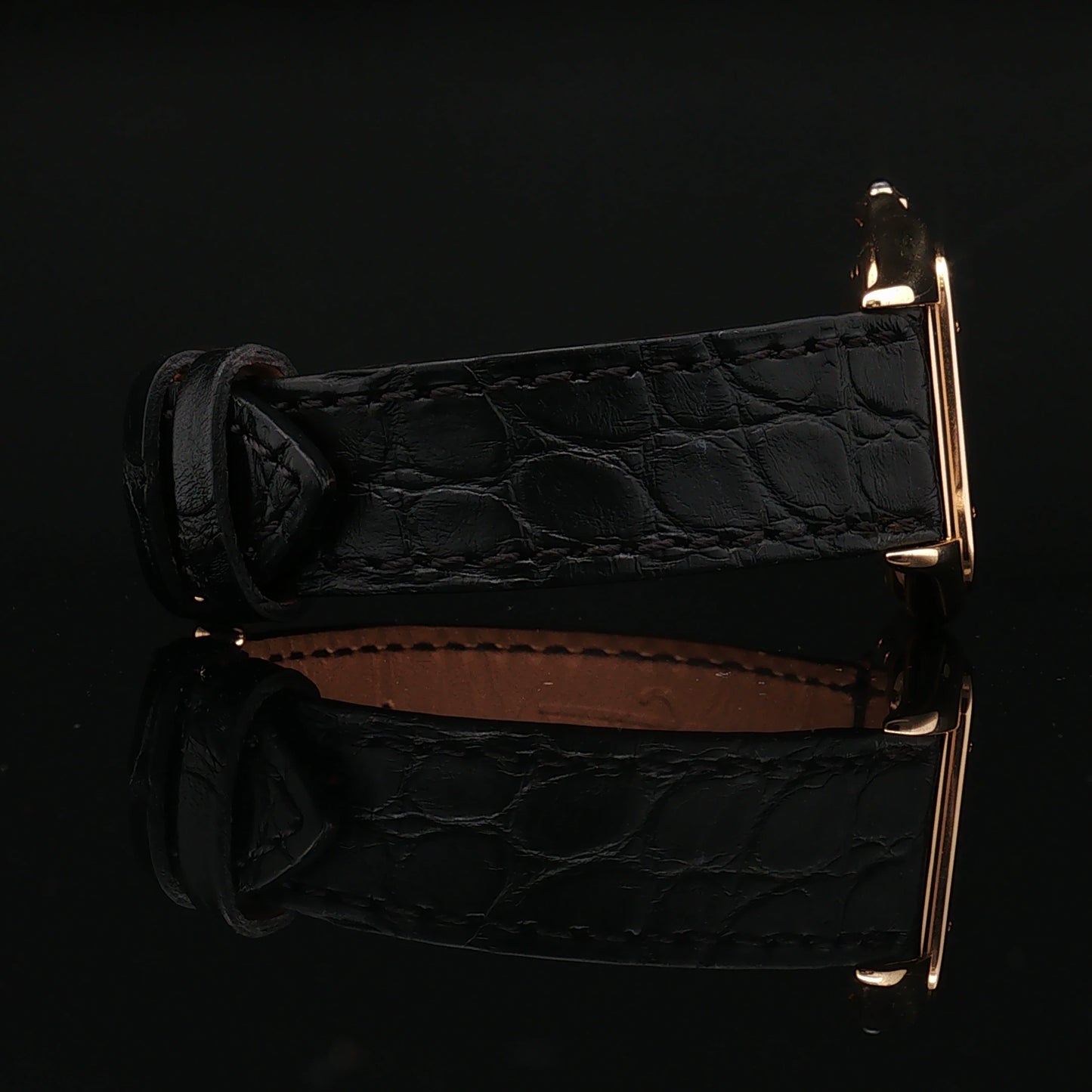 18ct yellow gold Cartier Panthere mid size on strap