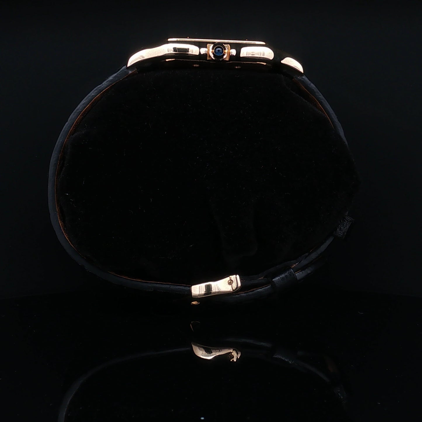 18ct yellow gold Cartier Panthere mid size on strap