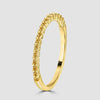 Citrine set stacking ring