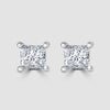 Claw set diamond cluster stud earrings