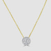 Diamond cluster pendant and chain