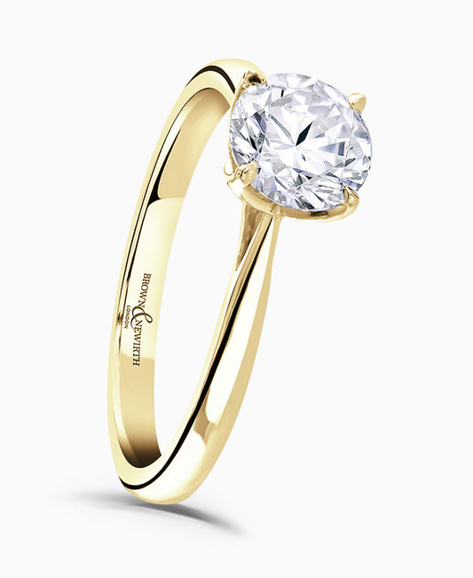 Brown & Newirth Round Brillaint Cut Solitaire Engagement Ring
