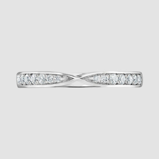 Diamond half eternity ring