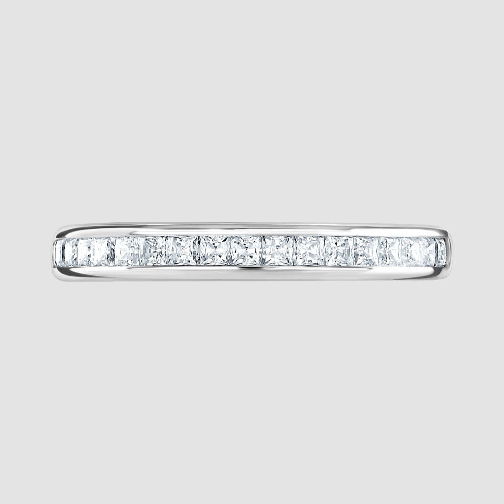 Diamond half eternity ring