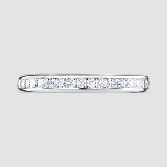 Diamond half eternity ring