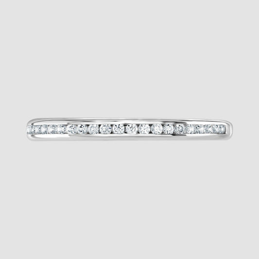 Diamond half eternity ring