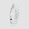 Claw set diamond eternity ring