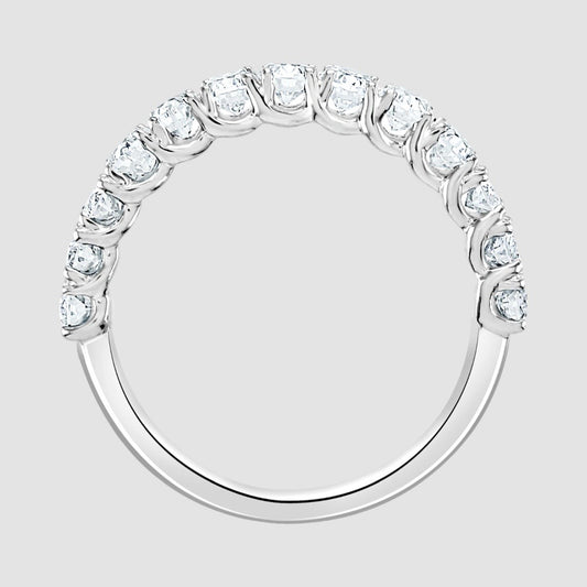 Claw set diamond eternity ring