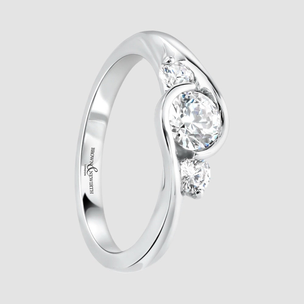 Diamond Trilogy Engagement Ring