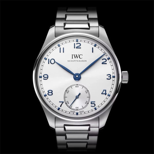 Steel IWC Portugieser watch