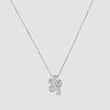 Illusion set diamond ‘Bubble’ pendant and chain