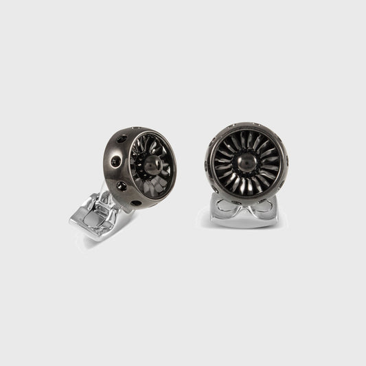 Jet Turbine Engine Cufflinks