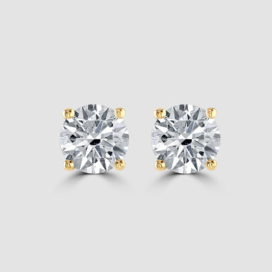 Laboratory diamond stud earrings 1.50ct