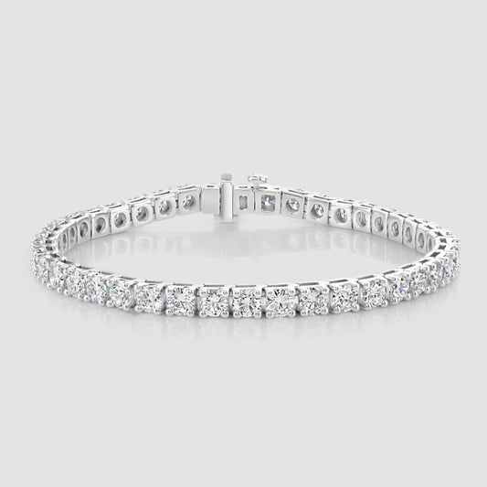 Laboratory diamond line bracelet