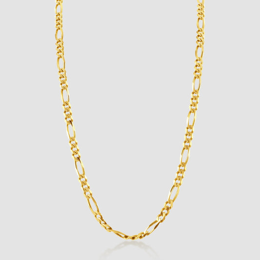 9ct yellow gold figaro link chain