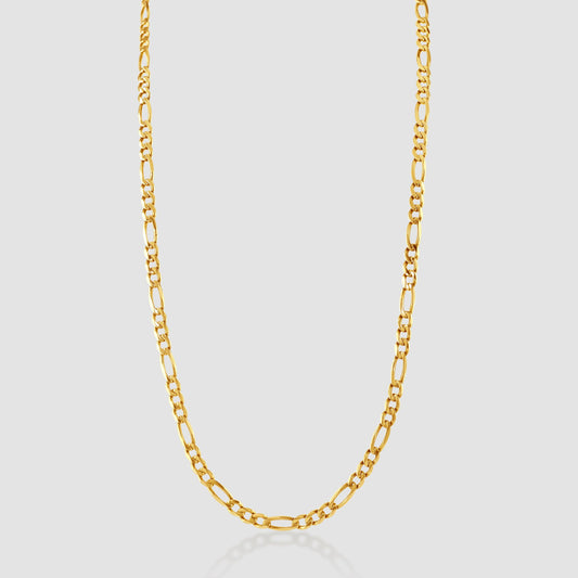 9ct yellow gold figaro link chain