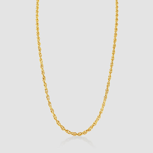 9ct yellow gold Prince of Wales link chain