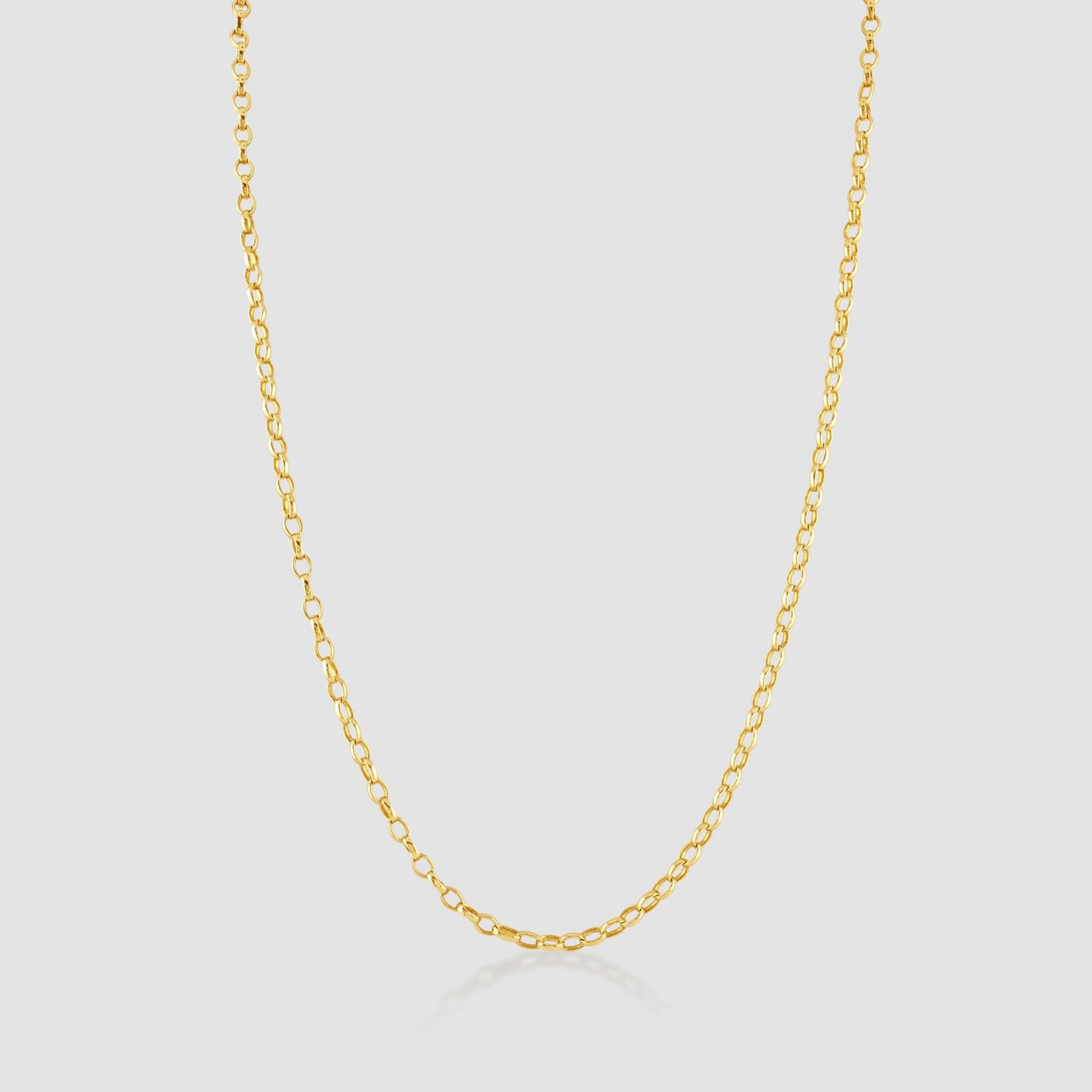9ct yellow gold trace link chain
