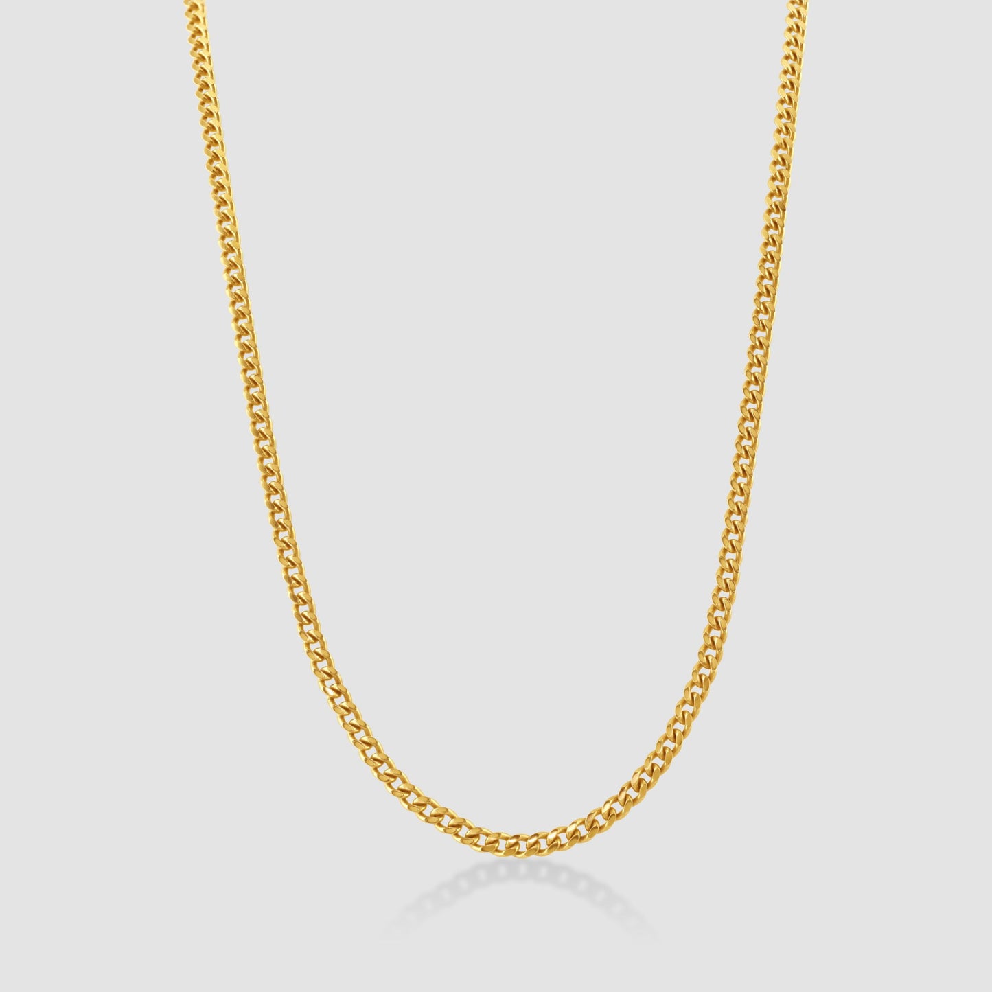 14ct yellow gold metric curb chain