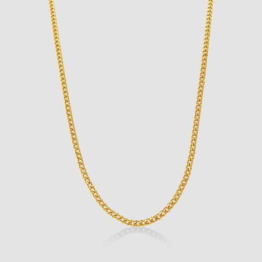14ct yellow gold metric curb chain