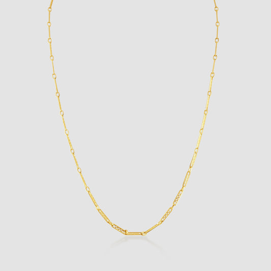 18ct yellow gold unusual link chain