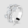 Platinum large bubble ring