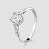 Platinum solitaire ring