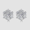 Princess cut diamond stud earrings