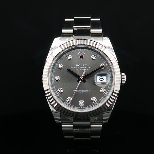 Rolex Datejust 41mm Factory diamond dot dial