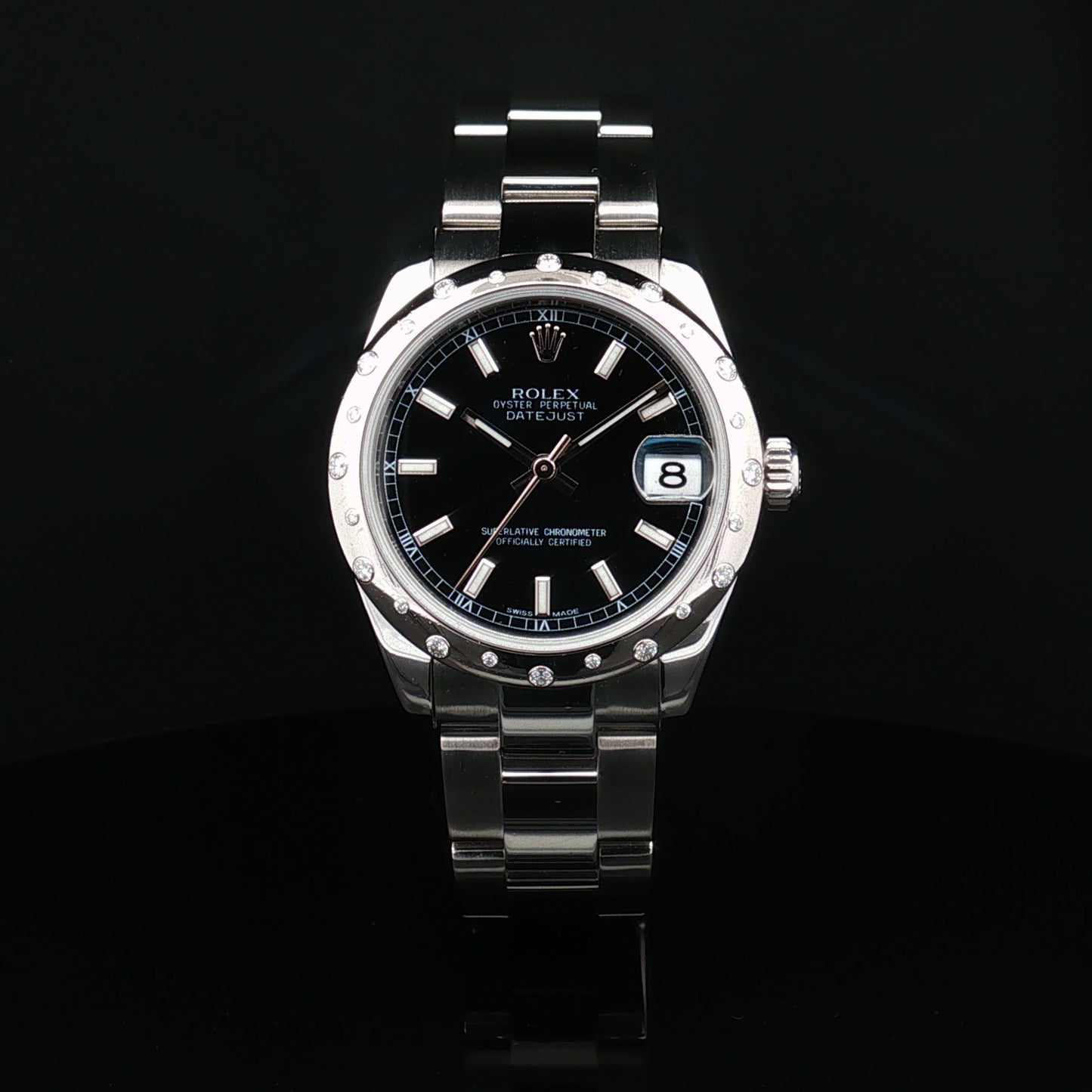 Rolex Datejust 31mm with scattered diamond bezel