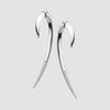 Silver Hook Large Earrings