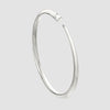 Silver Slim Tusk Bangle