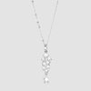 Silver cascading star pendant and chain