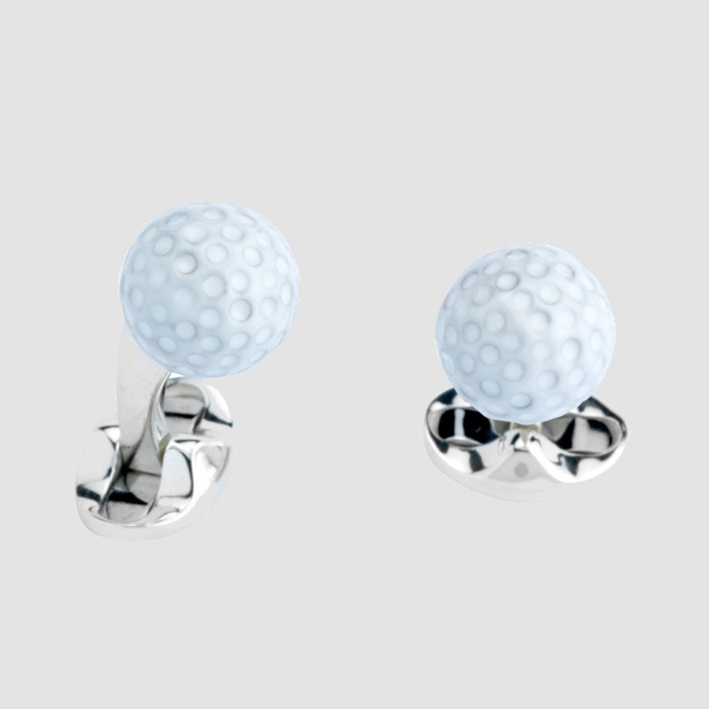 Sterling Silver Golf Ball Cufflinks