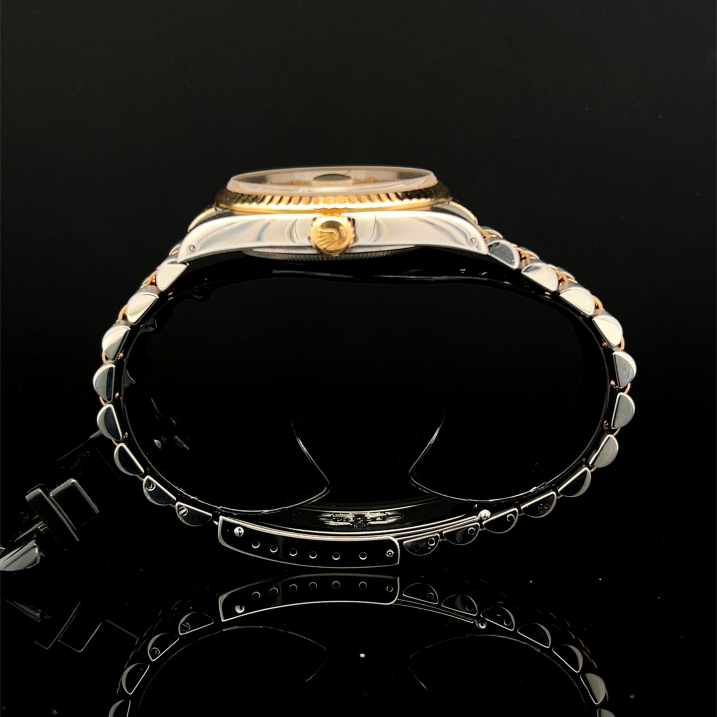 Rolex Datejust steel and gold with factory diamond dot dial