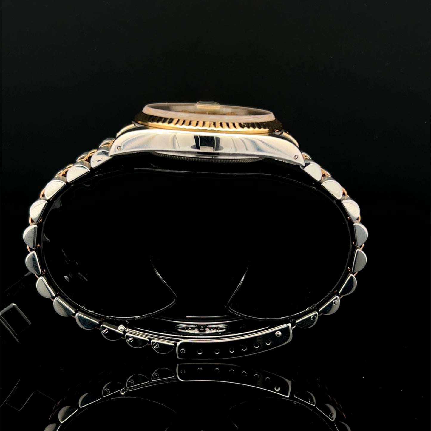 Rolex Datejust steel and gold with factory diamond dot dial