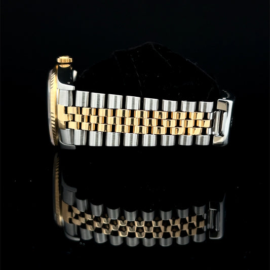Rolex Datejust steel and gold with factory diamond dot dial