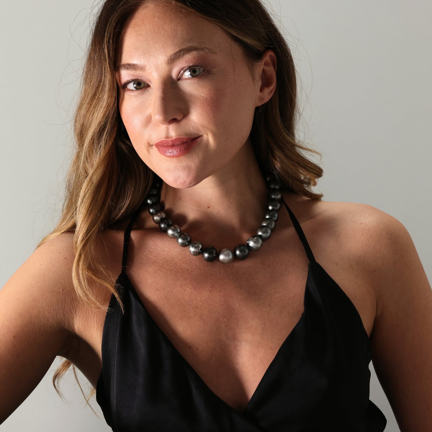 Tahitian cultured pearl necklace