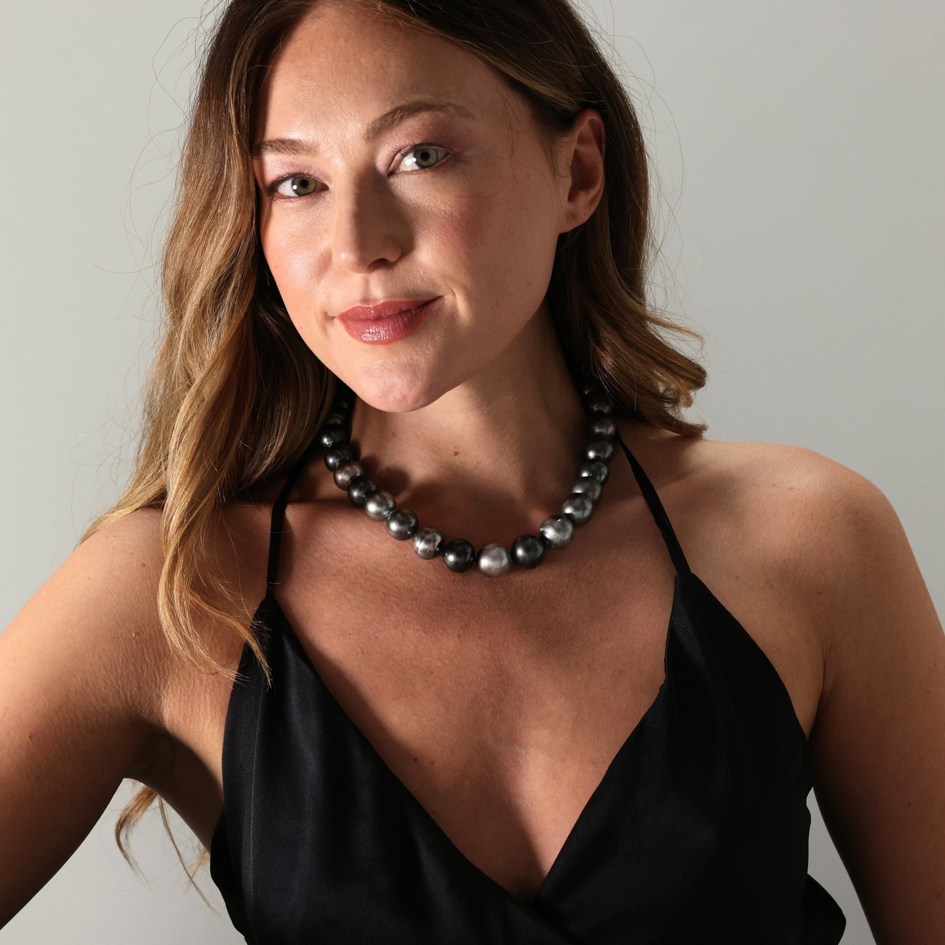 Tahitian cultured pearl necklace