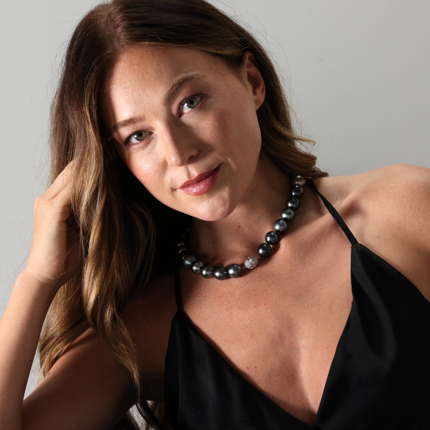 Tahitian cultured pearl necklace