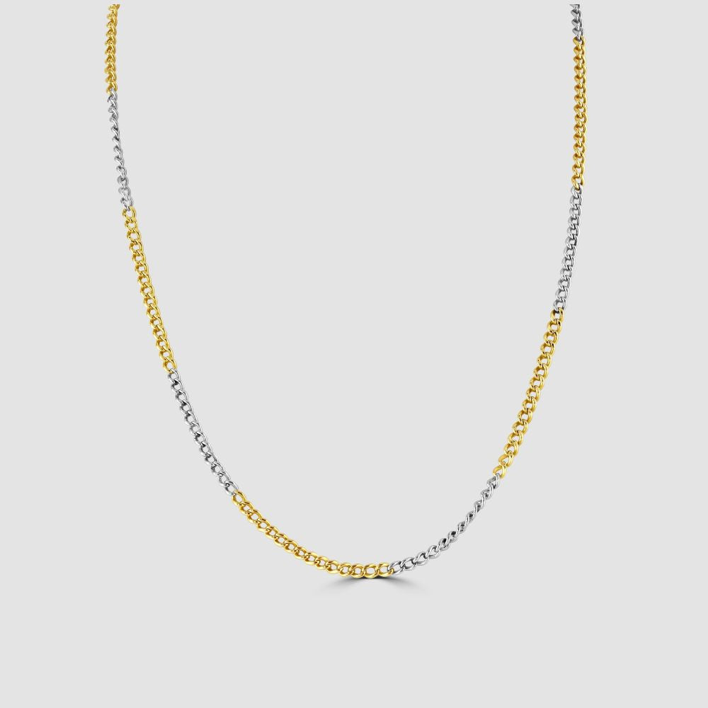 Vintage 18ct yellow gold and platinum chain