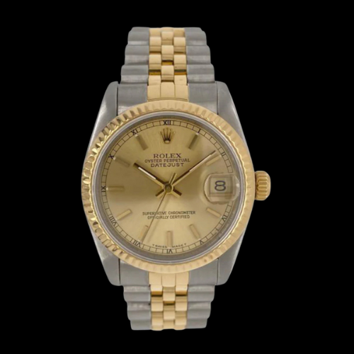 Vintage 31mm Rolex Datejust 18ct gold and stainless steel
