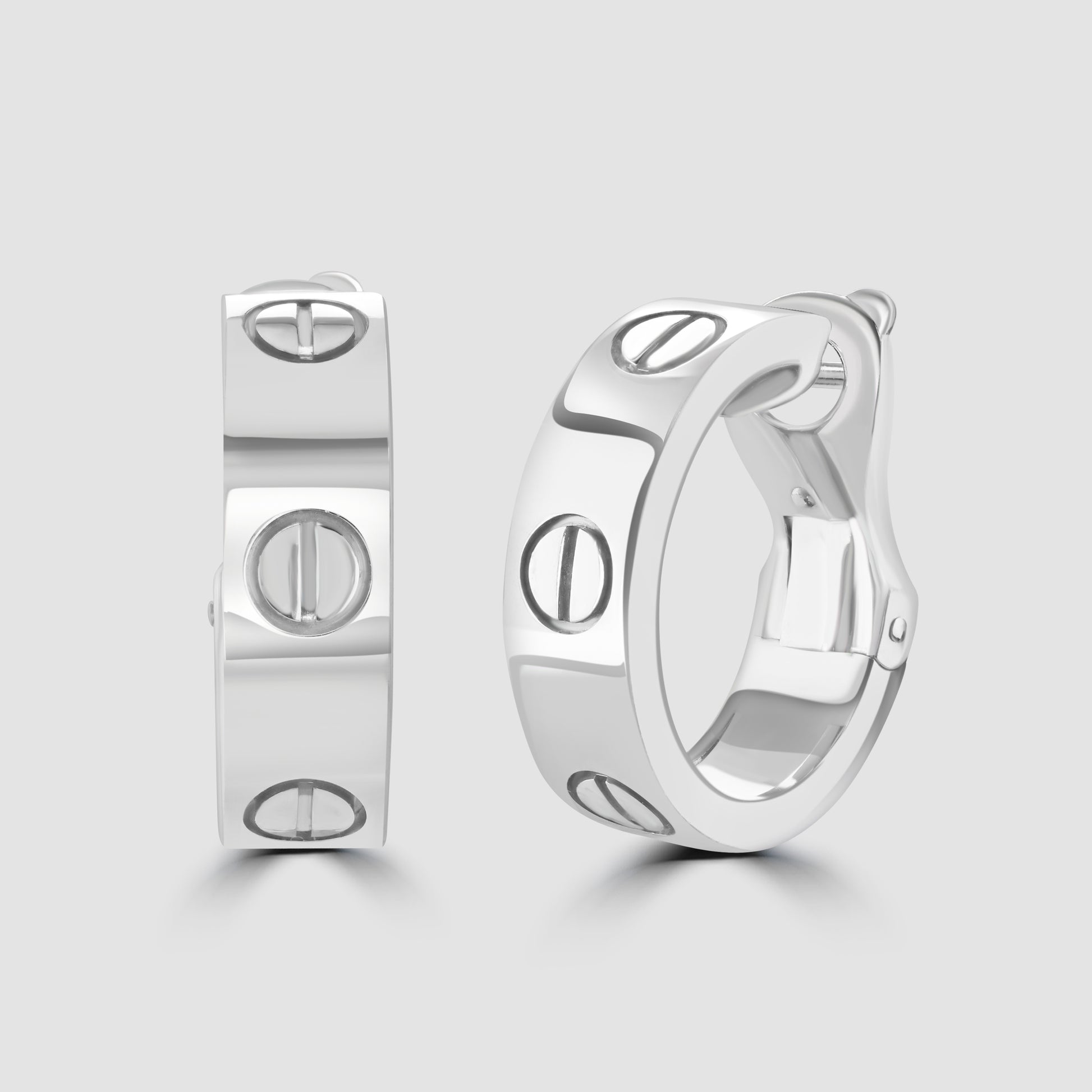  Cartier ‘Love’ hoop earrings in 18ct white gold 3
