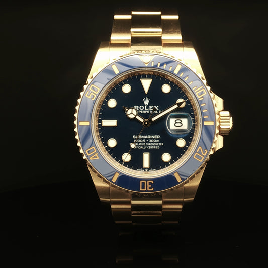 18ct yellow gold Rolex Submariner 