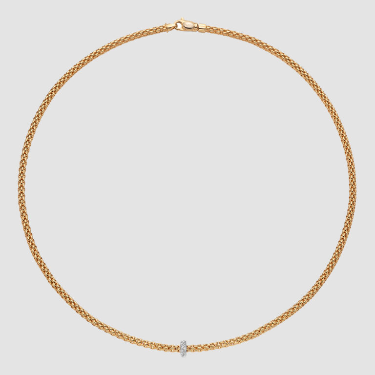 18ct yellow gold Prima necklace 43cm