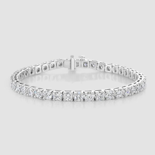 Laboratory diamond line bracelet
